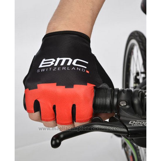 2012 BMC Guanti Corti Ciclismo Rosso